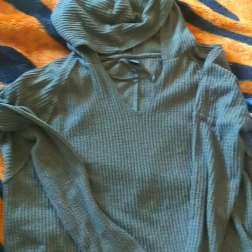 Green summer sweater